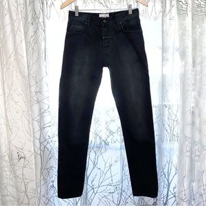 Fear of God sixth collection faded black slim fit Japanese denim jeans